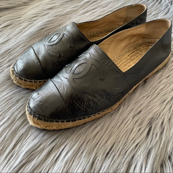 CHANEL Shoes - CHANEL lambskin cc espadrilles